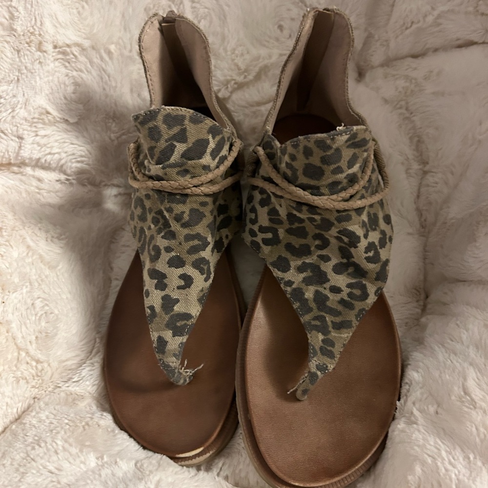 Leopard Sandals